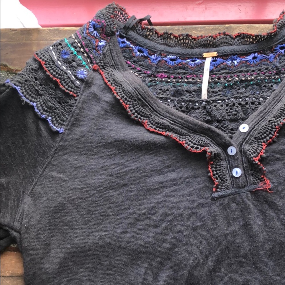 Free people long sleeve shirt